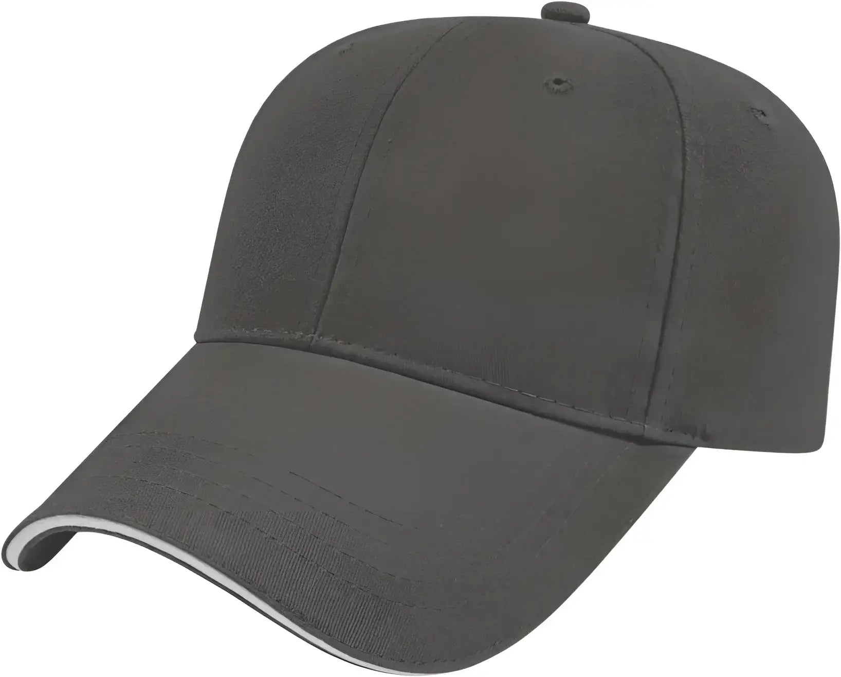 Cap America X200 X Tra Value Structured Sandwich Cap - Charcoal White - Dark Gray White / One Size Fits Most