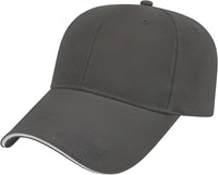 Cap America X200 X Tra Value Structured Sandwich Cap - Charcoal White - Dark Gray White / One Size Fits Most