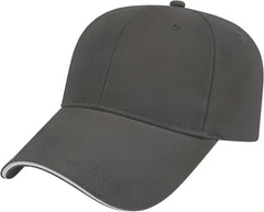 Cap America X200 X Tra Value Structured Sandwich Cap - Charcoal White - Dark Gray White / One Size Fits Most