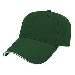 Cap America X200 X Tra Value Structured Sandwich Cap - Dark Green White - Forest White / One Size Fits Most