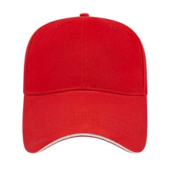 Cap America X200 X Tra Value Structured Sandwich Cap - Red White - Red White / One Size Fits Most