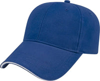 Cap America X200 X Tra Value Structured Sandwich Cap - Royal White - Royal White / One Size Fits Most