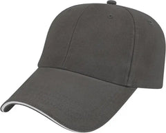 Cap America X201 X Tra Value Unstructured Sandwich Cap - Charcoal White - Dark Gray White / One Size Fits Most