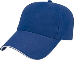 Cap America X201 X Tra Value Unstructured Sandwich Cap - Royal White - Royal White / One Size Fits Most