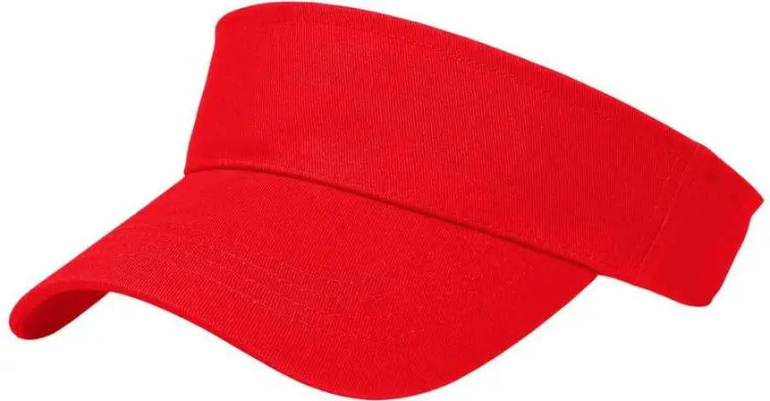 Cap America X400 X Tra Value Tennis Visor - Red - Red / One Size Fits Most