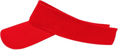 Cap America X400 X Tra Value Tennis Visor - Red - Red / One Size Fits Most