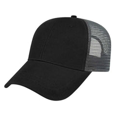 Cap America X500 X tra Value Mesh Back Cap - Black Charcoal - Black Dark Gray / One Size Fits Most
