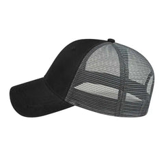 Cap America X500 X tra Value Mesh Back Cap - Black Charcoal - Black Dark Gray / One Size Fits Most