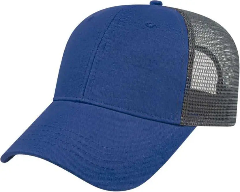 Cap America X500 X tra Value Mesh Back Cap - Royal Charcoal - Royal Dark Gray / One Size Fits Most