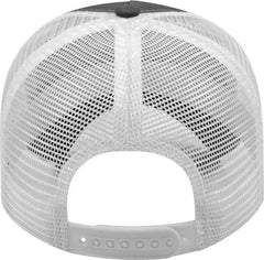 Cap America X600 X tra Value Five Panel Mesh Back Cap - Charcoal White - Dark Gray White / One Size Fits Most