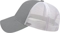 Cap America X600 X tra Value Five Panel Mesh Back Cap - Gray White - Gray White / One Size Fits Most
