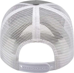 Cap America X600 X tra Value Five Panel Mesh Back Cap - Gray White - Gray White / One Size Fits Most