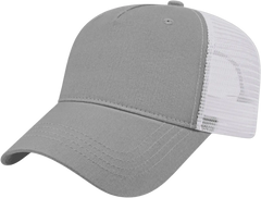 Cap America X600 X tra Value Five Panel Mesh Back Cap - Gray White - Gray White / One Size Fits Most