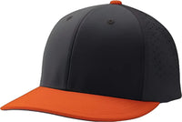 Champro HC1 Ultima Cap - Black Black Orange - Black Orange / 6 5/8’’ - 7’’