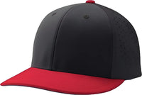 Champro HC1 Ultima Cap - Black Black Scarlet - Black Red / 6 5/8’’ - 7’’