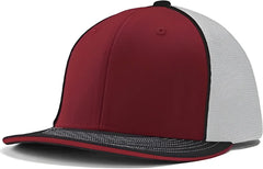Champro HC3 Varsity Trucker Cap - Cardinal White Black Black - Cardinal Black / 6 5/8’’ - 7’’