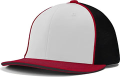 Champro HC3 Varsity Trucker Cap - White Black Scarlet Scarlet - White Black / 6 5/8’’ - 7’’
