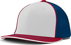 Champro HC3 Varsity Trucker Cap - White Royal Scarlet Scarlet - White Royal / 6 5/8’’ - 7’’