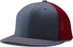 Champro HC5 Performance Trucker Snapback - Graphite Scarlet Graphite - Dark Gray Red / 7’’ - 7 7/8’’