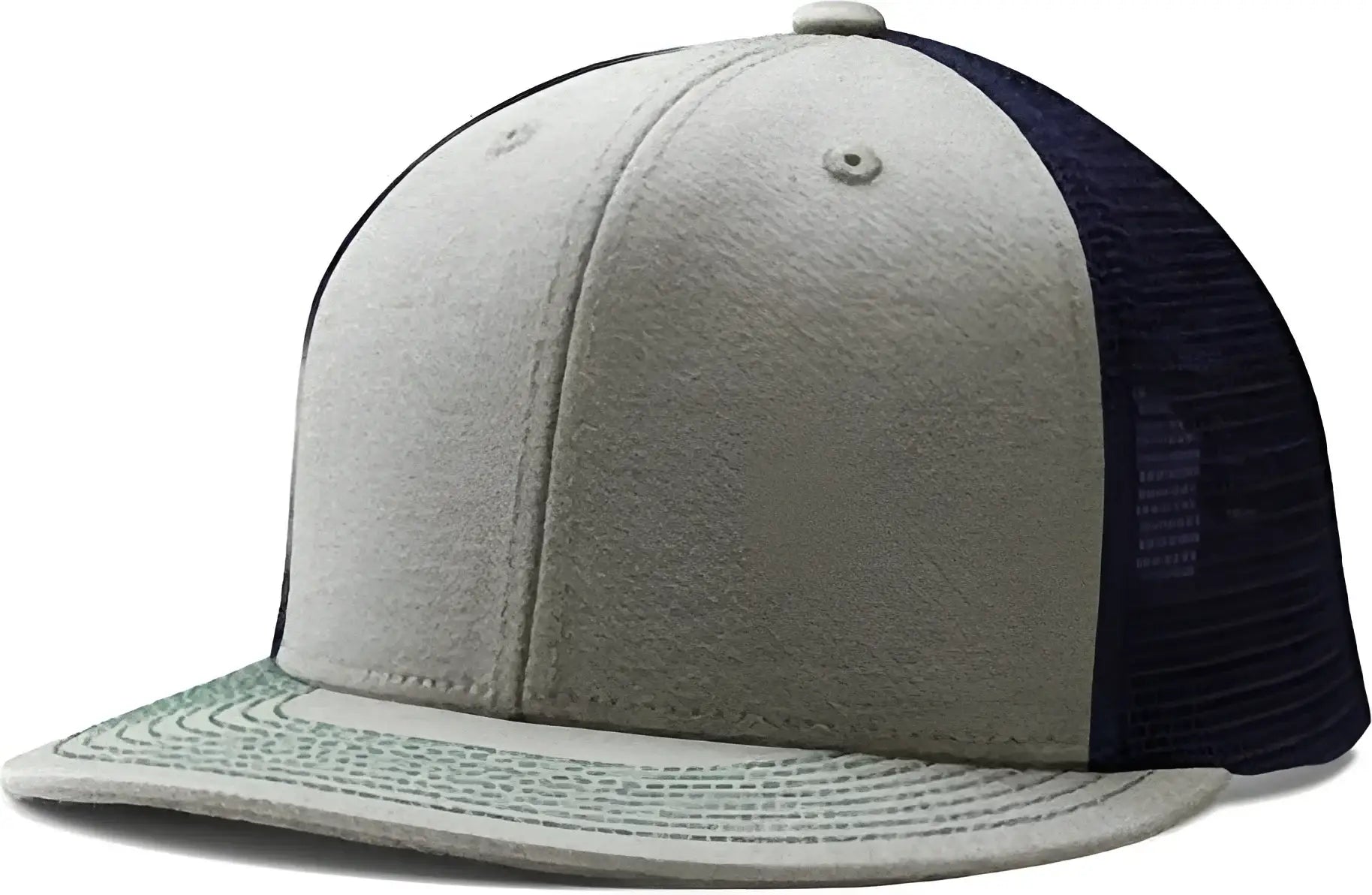 Champro HC5 Performance Trucker Snapback - Heather Navy Heather - Gray Navy / 7’’ - 7 7/8’’