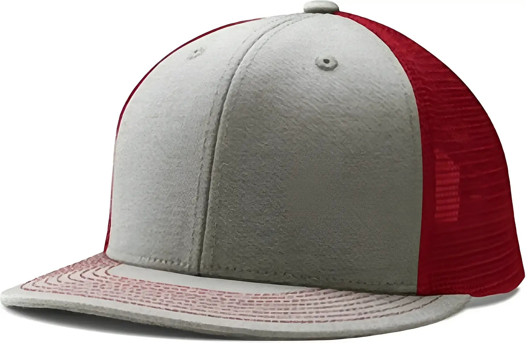 Champro HC5 Performance Trucker Snapback - Heather Scarlet Heather - Gray Red / 7’’ - 7 7/8’’
