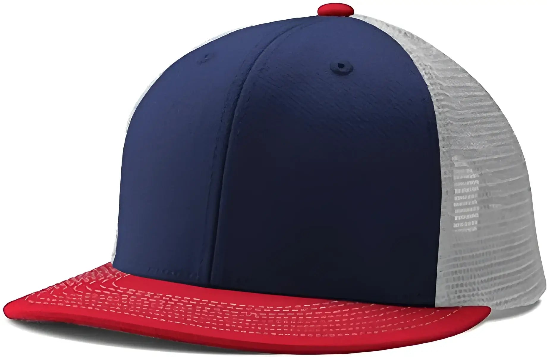 Champro HC5 Performance Trucker Snapback - Navy White Scarlet - Navy Red / 7’’ - 7 7/8’’