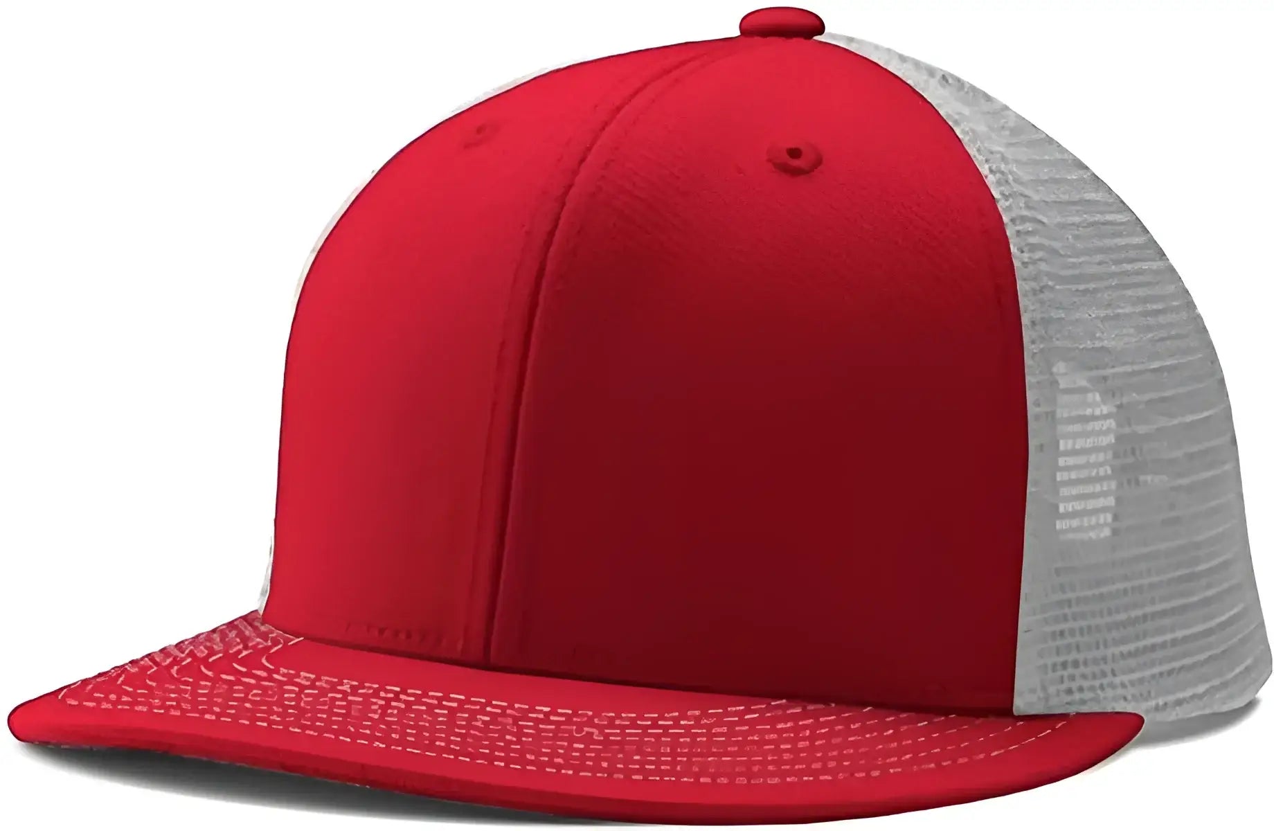 Champro HC5 Performance Trucker Snapback - Scarlet White Scarlet - Red White / 7’’ - 7 7/8’’