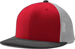 Champro HC5 Performance Trucker Snapback - Scarlet White Black - Red Black / 7’’ - 7 7/8’’