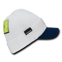 Cuglog C01 The Original Hybri Beanie with Visor - White Navy - White Navy / One Size Fits Most