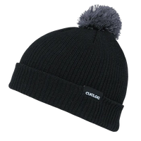 Cuglog K002 Everest Pom Pom Beanie - Black Gray - Black Gray / One Size Fits Most