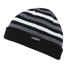 Cuglog K005 Kilimanjaro Striped Beanie - Black White Gray - Black White / One Size Fits Most