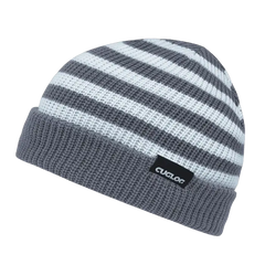 Cuglog K005 Kilimanjaro Striped Beanie - Gray White - Gray White / One Size Fits Most
