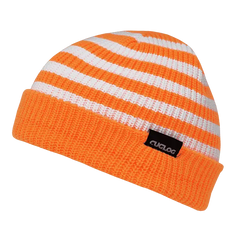 Cuglog K005 Kilimanjaro Striped Beanie - Orange White - Orange White / One Size Fits Most