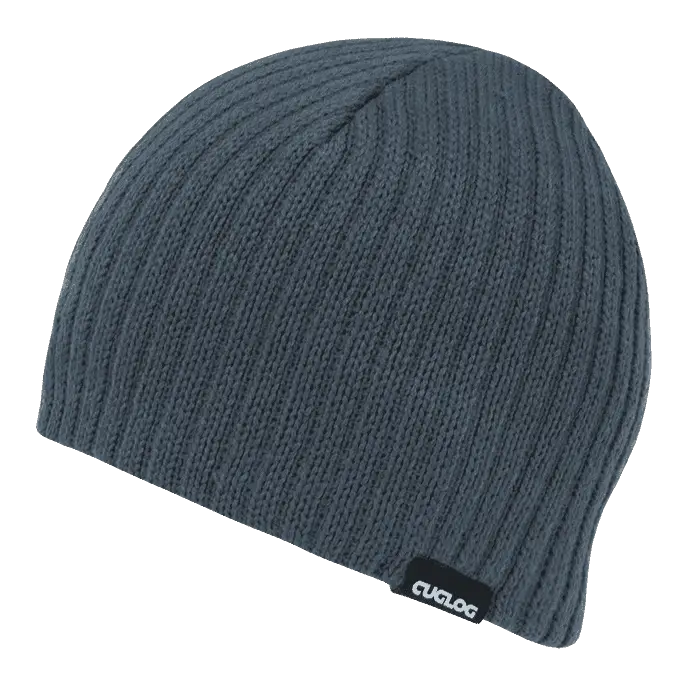 Cuglog K008 Elbruz Ribbed Acrylic Beanie - Charcoal - Dark Gray / One Size Fits Most