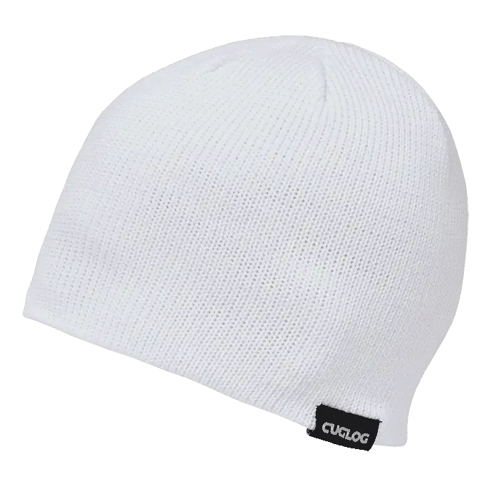 Cuglog K009 Lhotse Light Wt. Sweater Beanie - White - White / One Size Fits Most