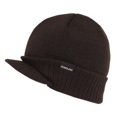 Cuglog K010 Ararat Heavy Weight Jeep Beanie with Visor - Brown - Brown / One Size Fits Most