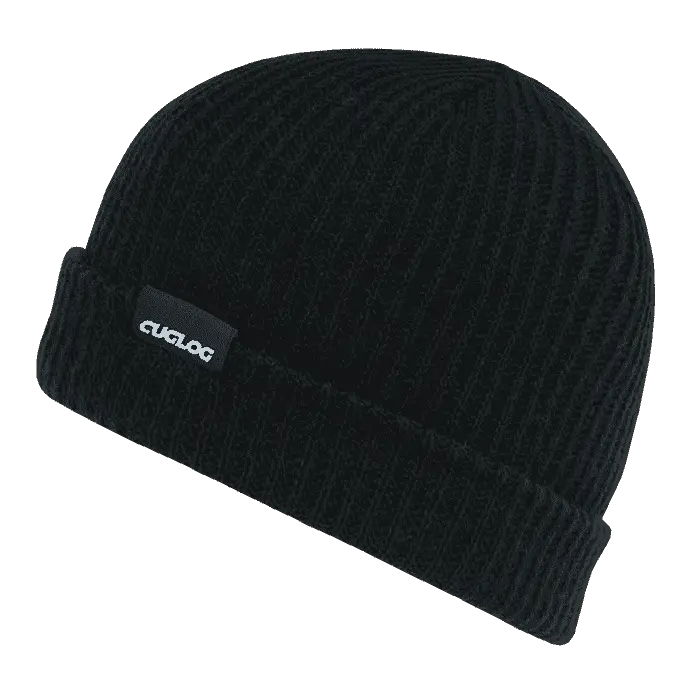 Cuglog K017 Halla Basic Cuff Beanie - Black - Black / One Size Fits Most