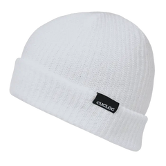 Cuglog K017 Halla Basic Cuff Beanie - White - White / One Size Fits Most