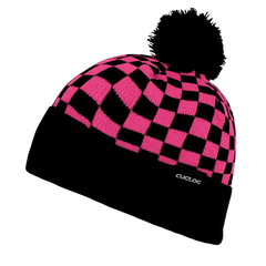 Cuglog K019 Changbai Checker Beanie - Hot Pink Black - Hot Pink Black / One Size Fits Most