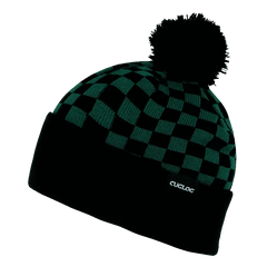 Cuglog K019 Changbai Checker Beanie - Kelly Black - Kelly Black / One Size Fits Most