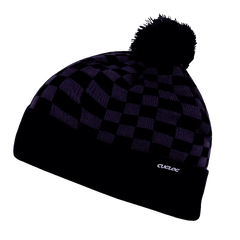 Cuglog K019 Changbai Checker Beanie - Purple Black - Purple Black / One Size Fits Most