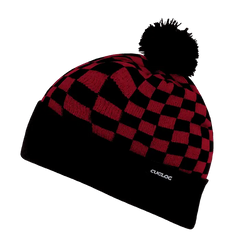 Cuglog K019 Changbai Checker Beanie - Red Black - Red Black / One Size Fits Most