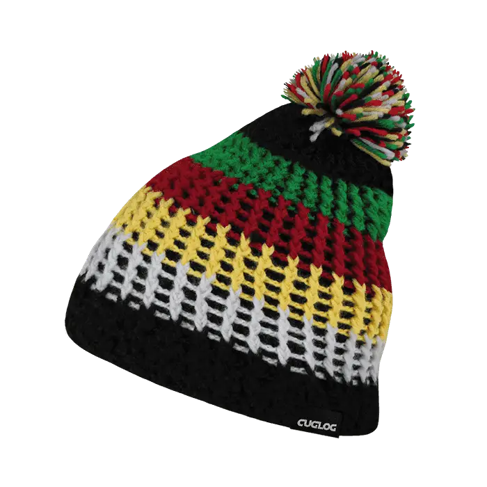 Cuglog K024 Matterhorn Beanie - Black Yellow Green - Multi-Colored / One Size Fits Most
