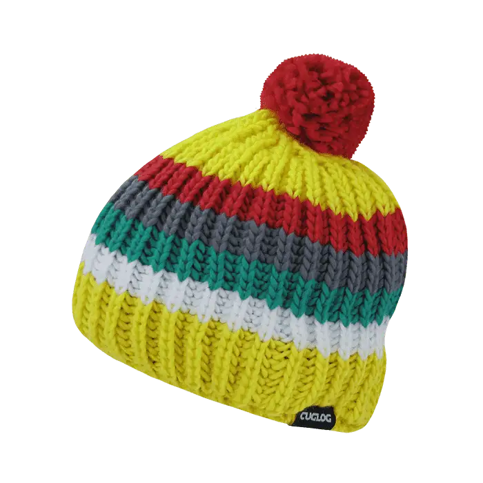 Cuglog K028 Mont Ventoux Beanie - Yellow Red - Yellow Red / One Size Fits Most