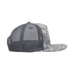 Decky 1040 Classic 5 Panel Cot. Trucker Cap - Army Digicam - Army Digicam / One Size Fits Most