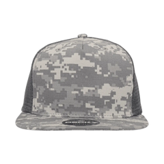 Decky 1040 Classic 5 Panel Cot. Trucker Cap - Army Digicam - Army Digicam / One Size Fits Most