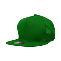 Decky 1040 Classic 5 Panel Cot. Trucker Cap - Kelly - Kelly / One Size Fits Most