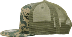 Decky 1040 Classic 5 Panel Cot. Trucker Cap - MCU Camo - MCU Camo / One Size Fits Most