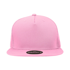 Decky 1040 Classic 5 Panel Cot. Trucker Cap - Pink - Pink / One Size Fits Most