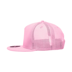 Decky 1040 Classic 5 Panel Cot. Trucker Cap - Pink - Pink / One Size Fits Most